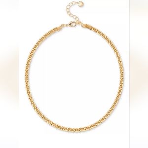 Gold-Tone Large Link Collar Necklace, 17" + 2" extender